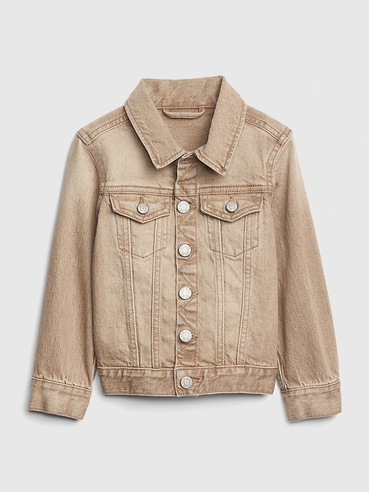 Image number 1 showing, Toddler Icon Khaki Denim Jacket