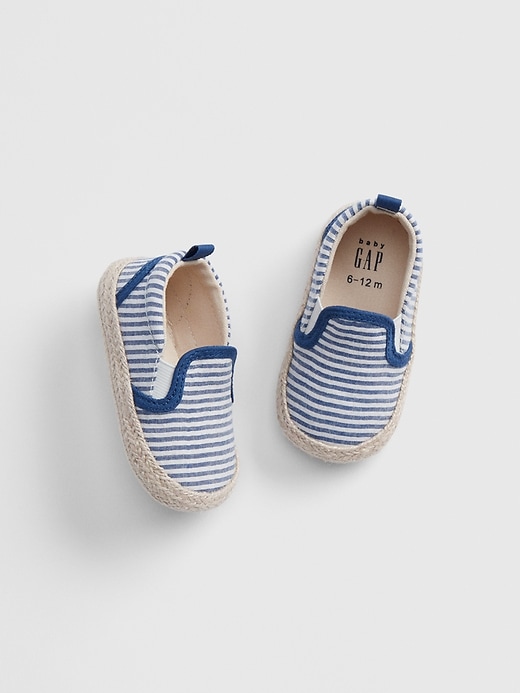 View large product image 1 of 1. Baby Stripe Espadrille Slip-On Shoes