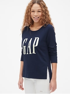 Original Logo Embroidered Sweatshirt Tunic in French Terry