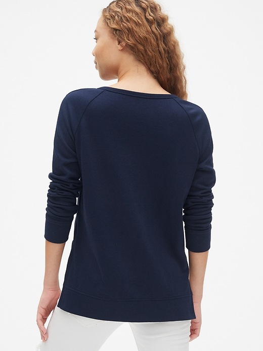 Image number 2 showing, Original Logo Embroidered Sweatshirt Tunic in French Terry