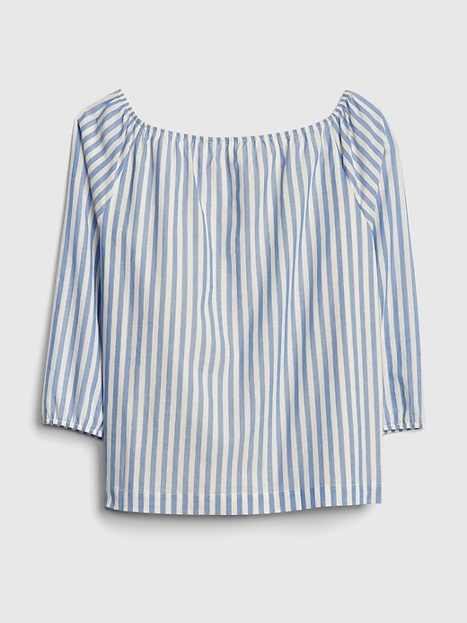 Image number 3 showing, Stripe Button-Front Top