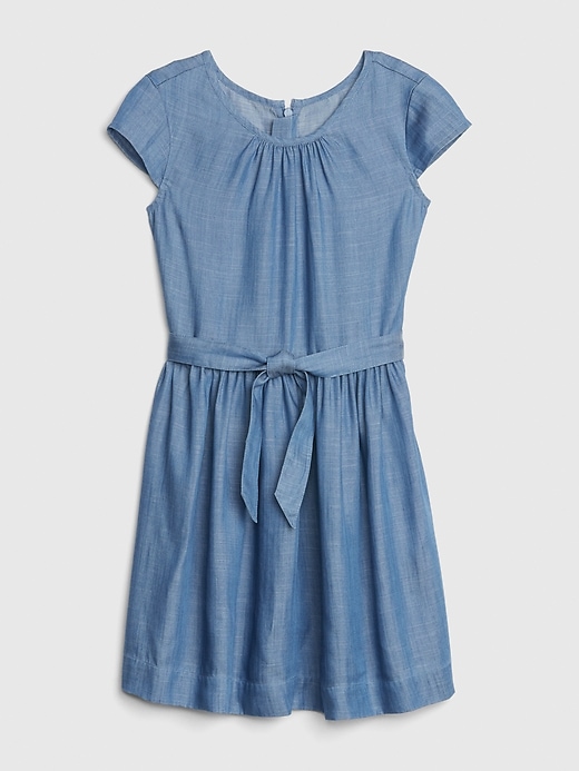 TENCEL&#153 Denim Tie-Belt Dress