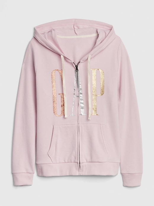 Image number 6 showing, Glitter Logo Full-Zip Hoodie