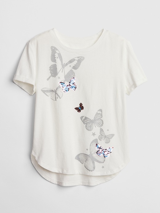 Image number 1 showing, Kids Flippy Sequin Graphic T-Shirt