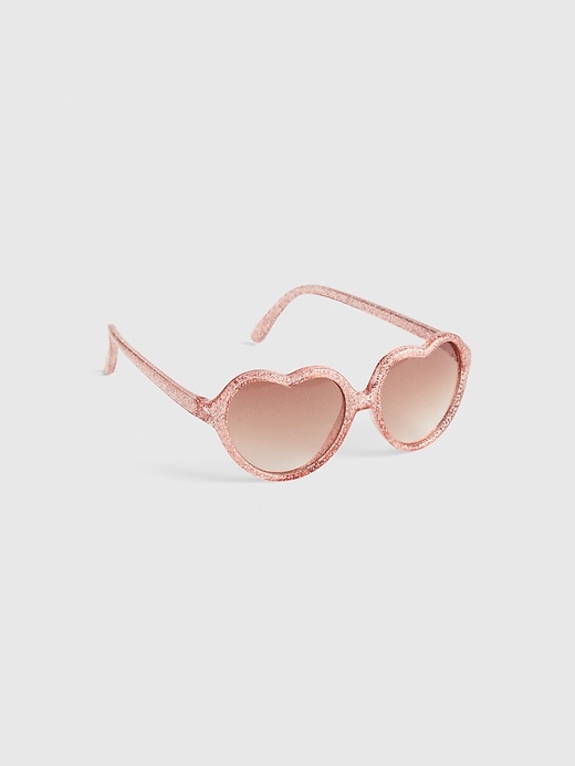 Toddler Glitter Heart Sunglasses Gap