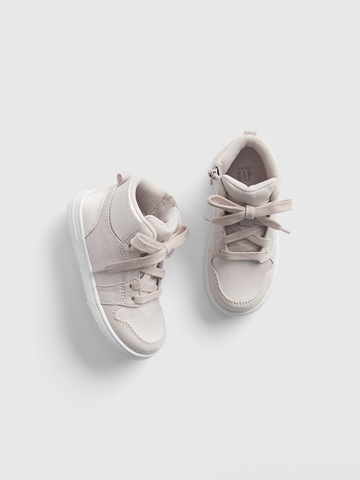 Image number 1 showing, Toddler Faux-Suede Hi-Top Sneakers