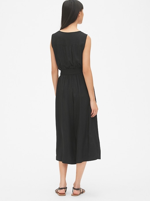 Image number 2 showing, Cropped Wide-Leg Jumpsuit in Modal 
