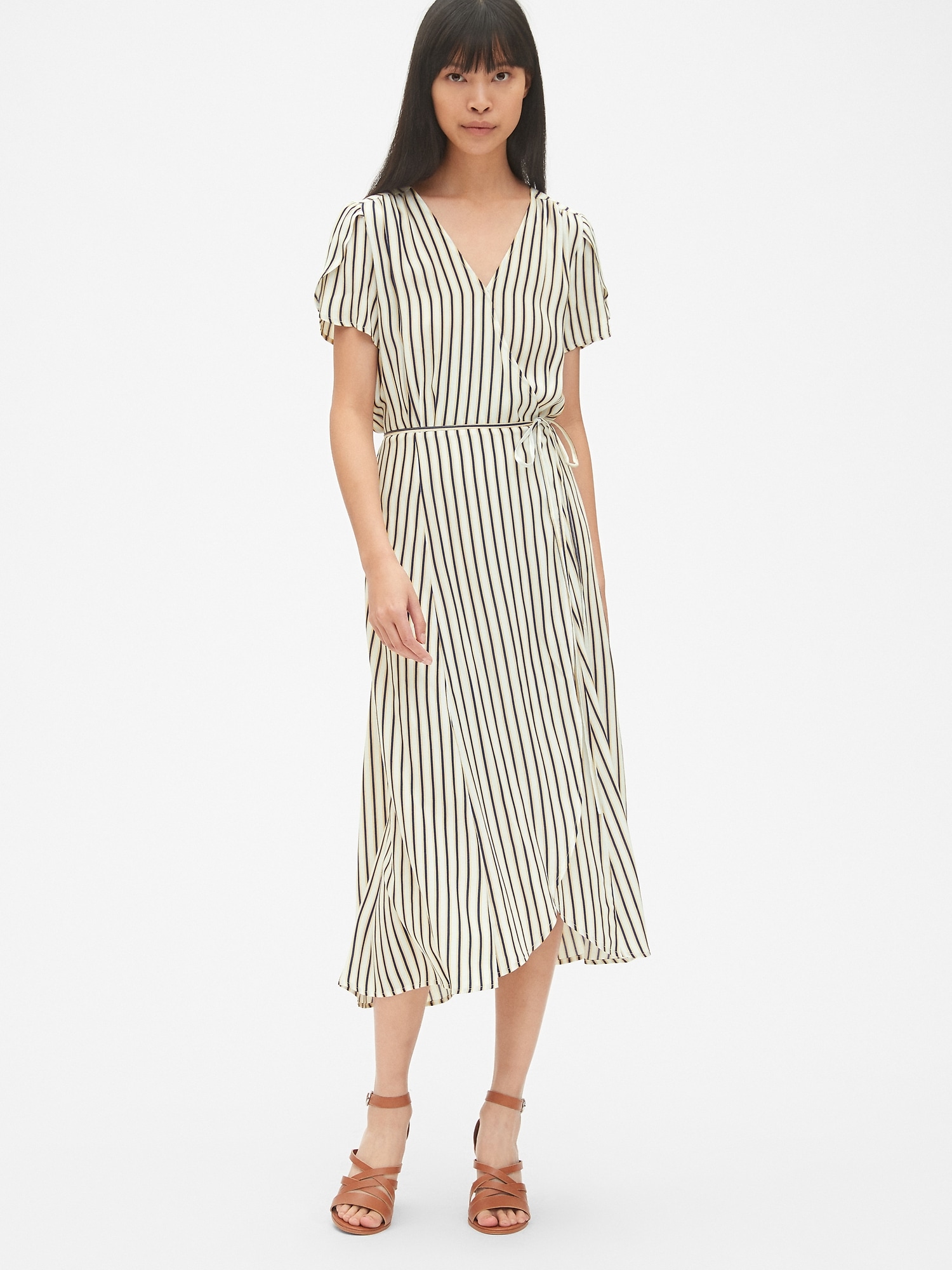 Gap midi deals wrap dress