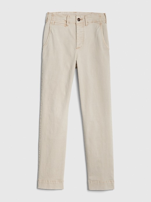 Image number 6 showing, High Rise Straight Chinos