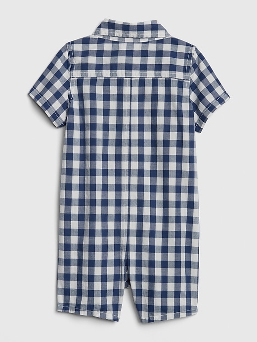 Image number 2 showing, Baby Gingham Shorty One-Piece