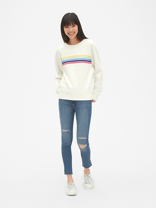 Image number 3 showing, Vintage Soft Graphic Raglan Pullover Sweatshirt