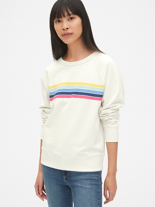 Image number 1 showing, Vintage Soft Graphic Raglan Pullover Sweatshirt