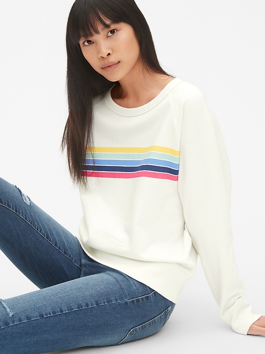 Image number 5 showing, Vintage Soft Graphic Raglan Pullover Sweatshirt