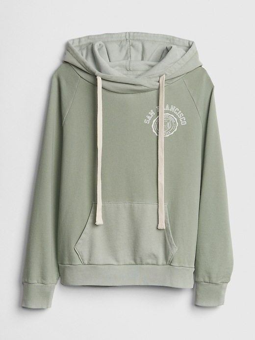 Image number 6 showing, Vintage Soft Graphic Crossover Pullover Hoodie