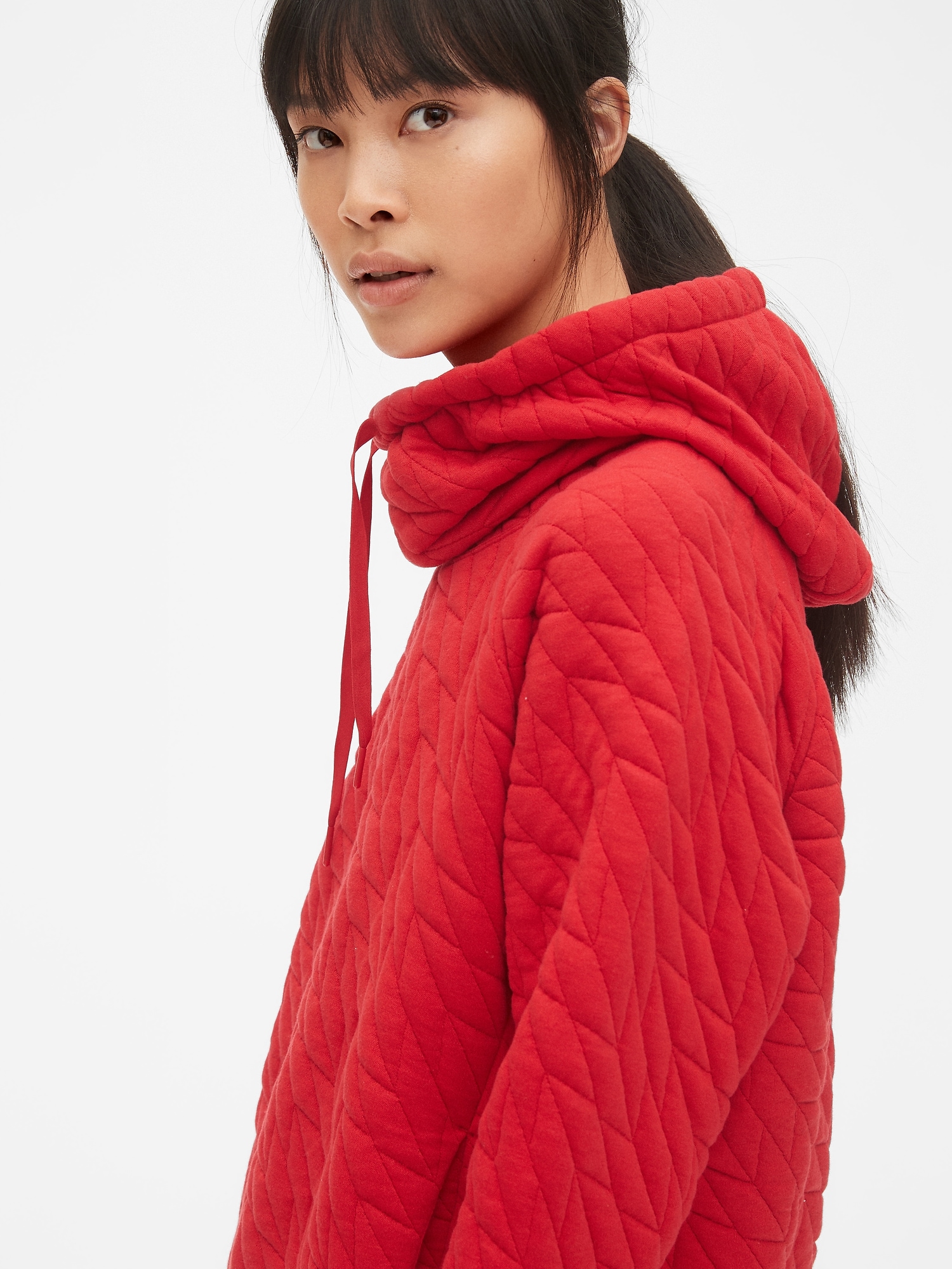 GapFit Jacquard Pullover Hoodie Gap