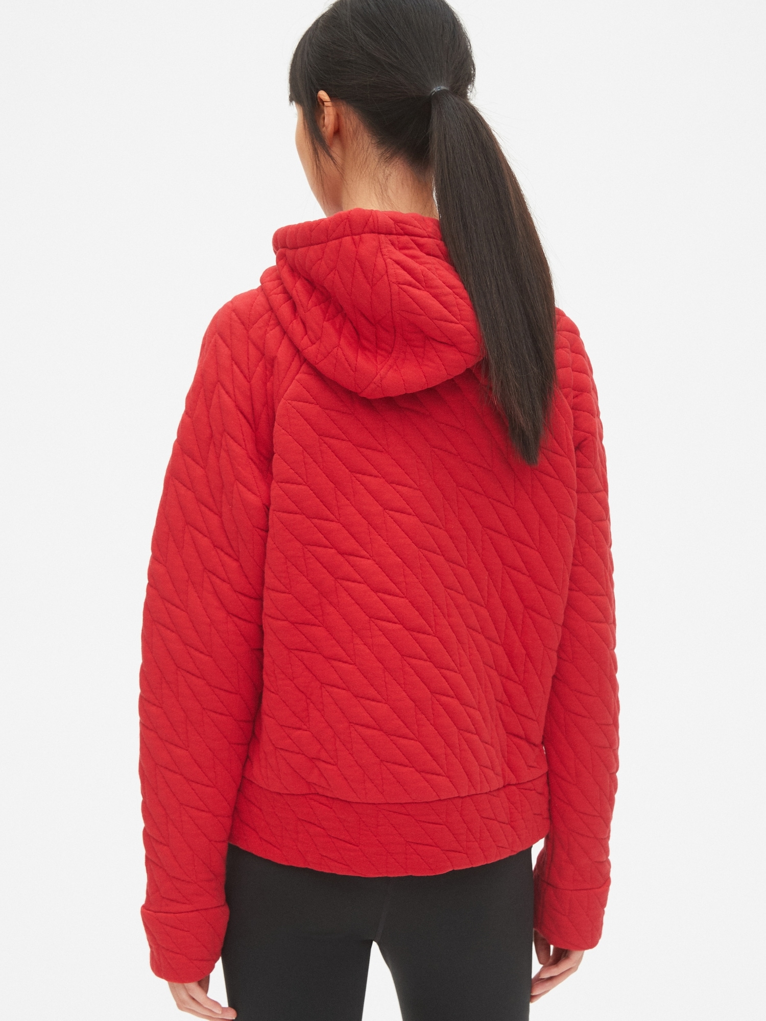 Gapfit jacquard pullover hoodie hot sale