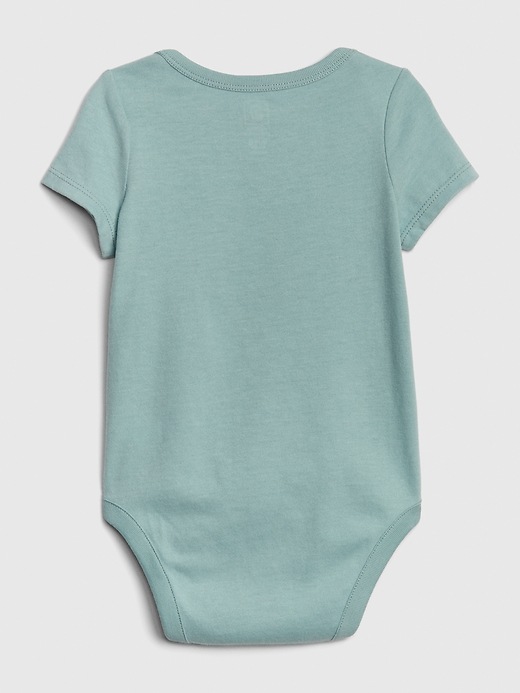 Image number 2 showing, Baby Organic Cotton Graphic Short Sleeve Bodysuit