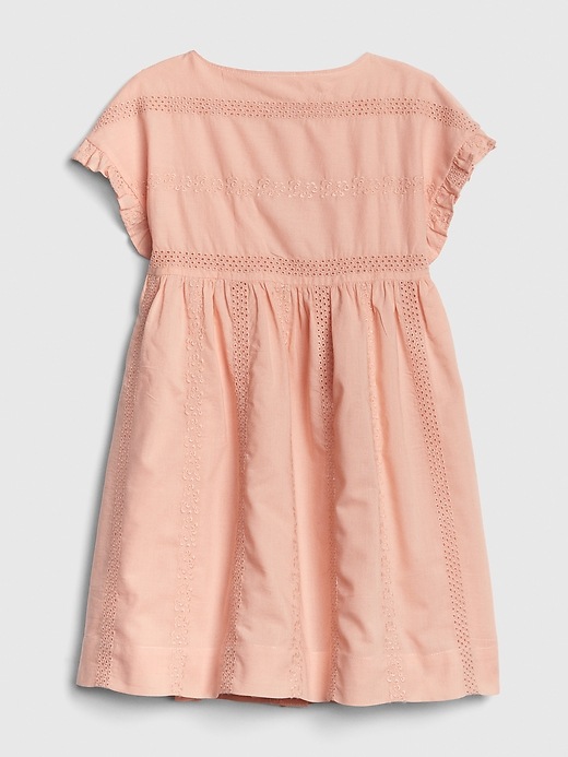 Image number 2 showing, Toddler Eyelet Button-Front Dress