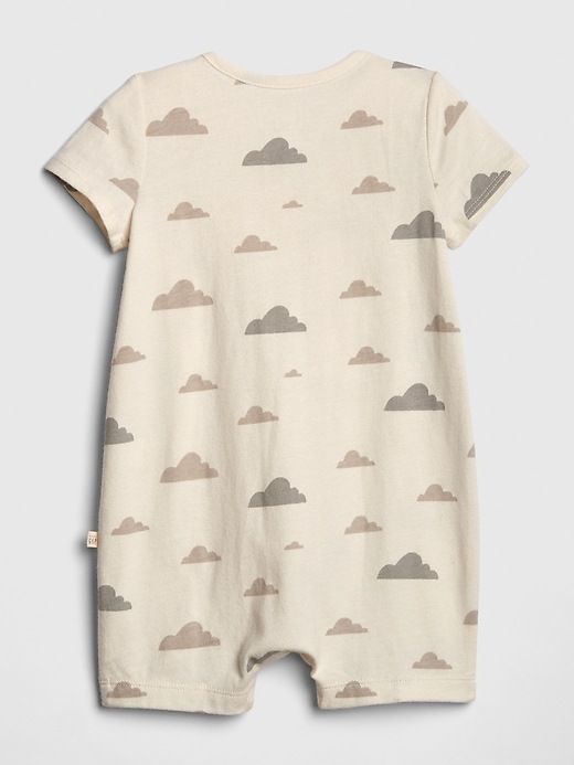 Image number 2 showing, Baby Organic Cotton Cloud Shorty One-Piece