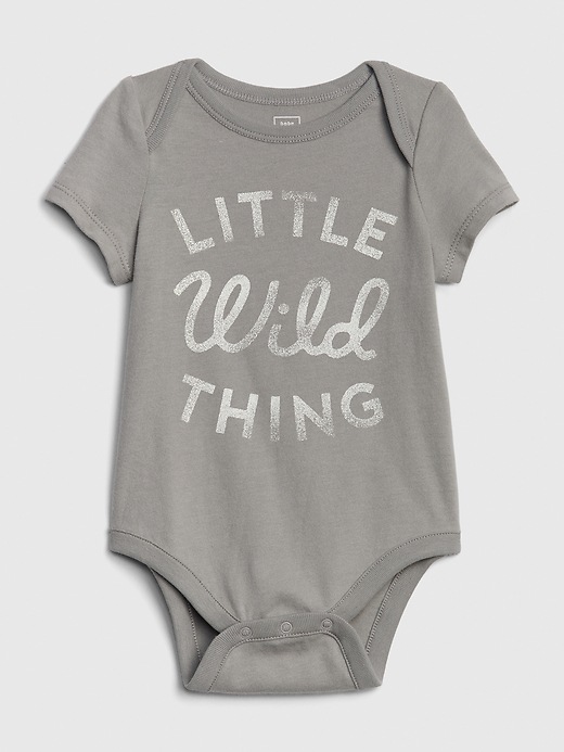 Image number 4 showing, Baby Organic Cotton Graphic Short Sleeve Bodysuit