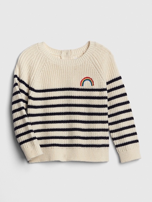 Image number 1 showing, Baby Stripe Ribbed Sweater