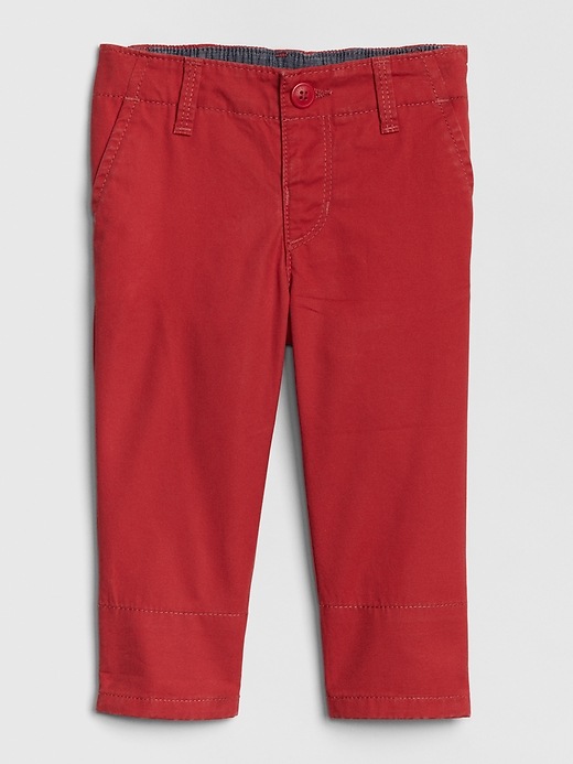 Image number 3 showing, Baby Chambray-Lined Khakis