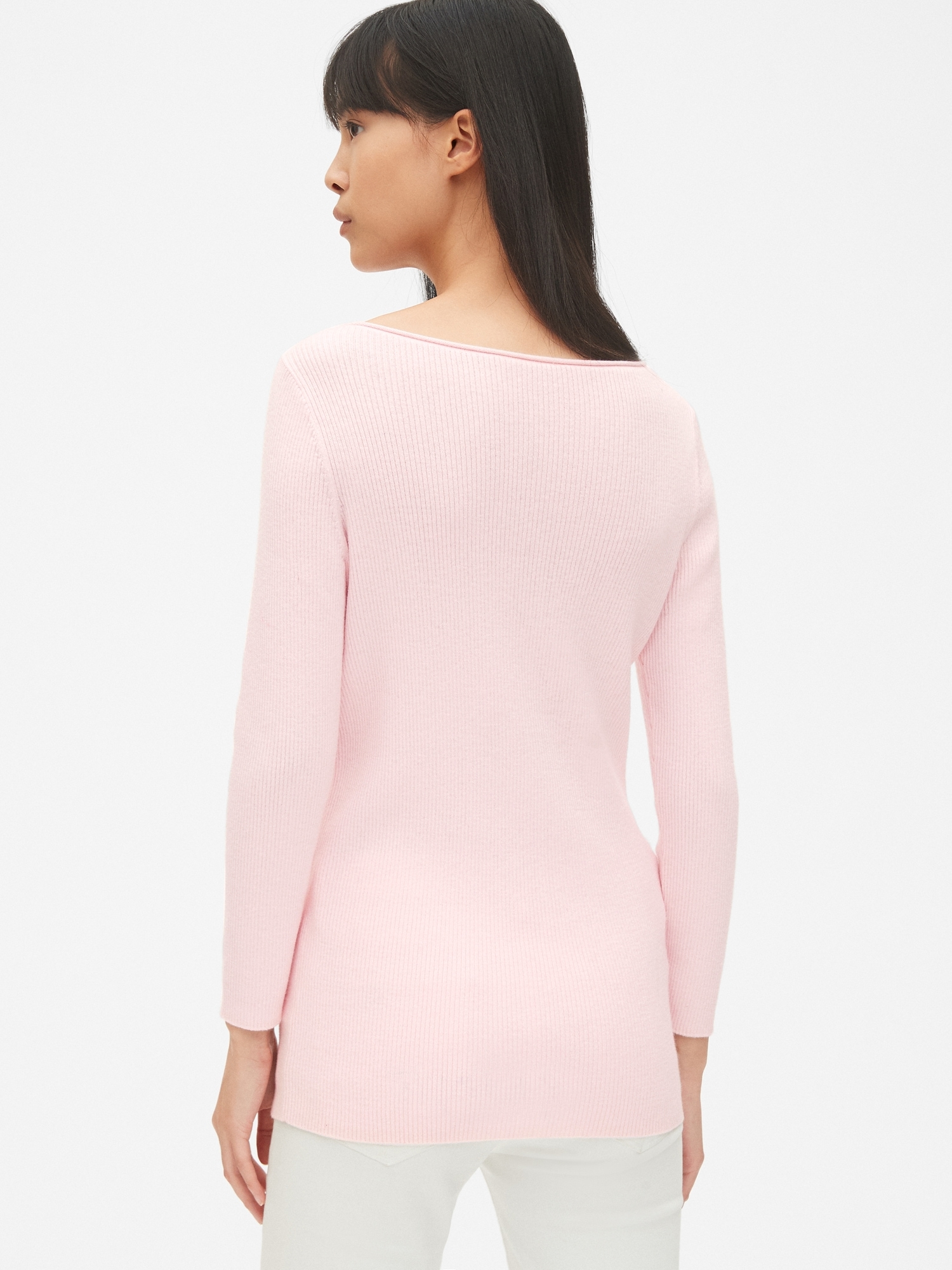 Ribbed Three-Quarter Sleeve Boatneck Pullover Sweater | Gap Ribbed Three-Quarter Sleeve Boatneck Pullover Sweater | Gap