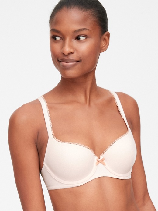 1 of 8 showing, with the color rosé of product Live-In Pretty Demi Bra
