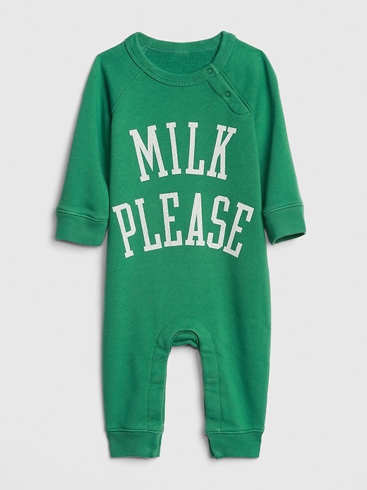 Image number 1 showing, Baby Graphic Raglan One-Piece