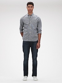 gap lived in stretch poplin shirt