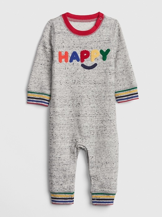 Image number 1 showing, Cozy Happy Graphic One-Piece