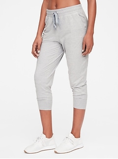 ladies cropped jogging bottoms uk