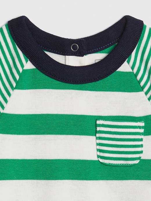 Image number 3 showing, Baby Stripe Shorty One-Piece