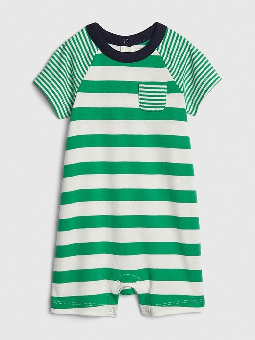 Image number 1 showing, Baby Stripe Shorty One-Piece