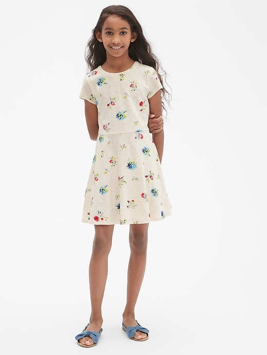 Image number 2 showing, Kids Floral Fit And Flare Dress