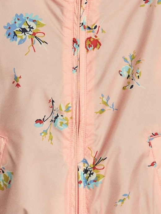 Image number 3 showing, Toddler Floral Jersey-Lined Windbuster
