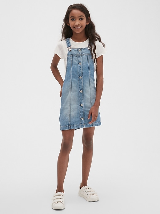 Image number 2 showing, Kids Denim Skirtall