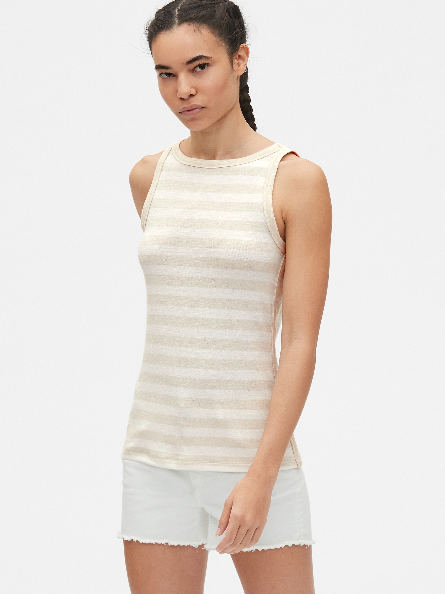Softspun Stripe Tank Top Gap