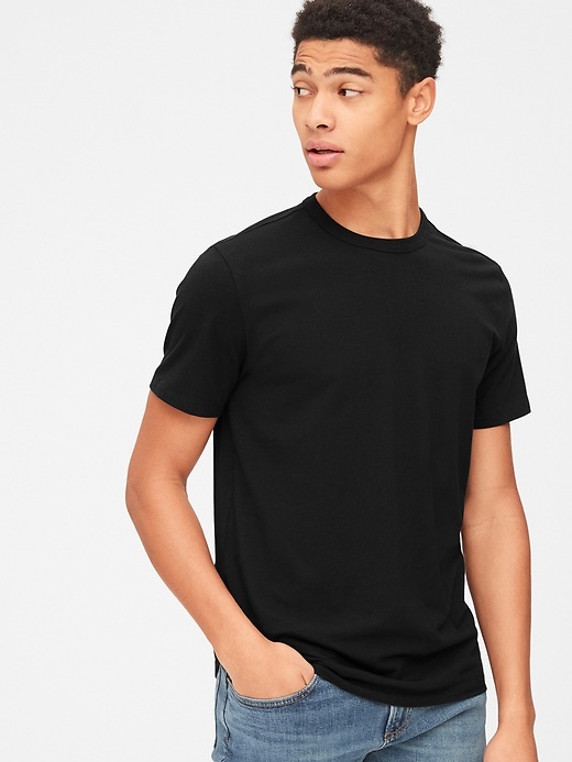 1 of 8 showing, with the color true black of product Classic T-Shirt