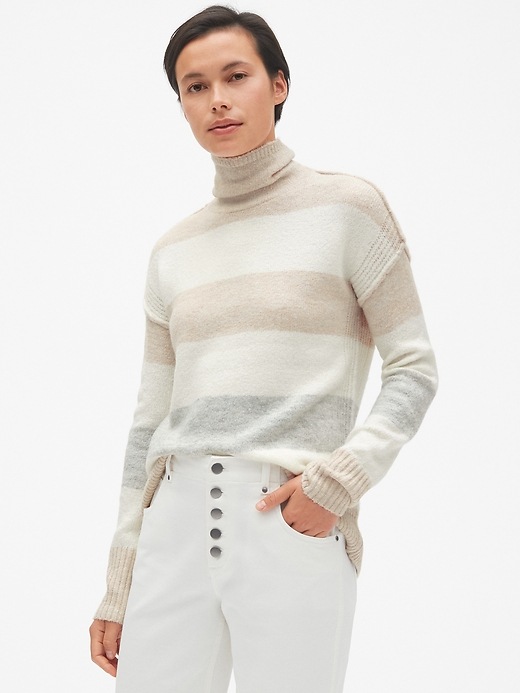 Image number 3 showing, Brushed Turtleneck Pullover Sweater