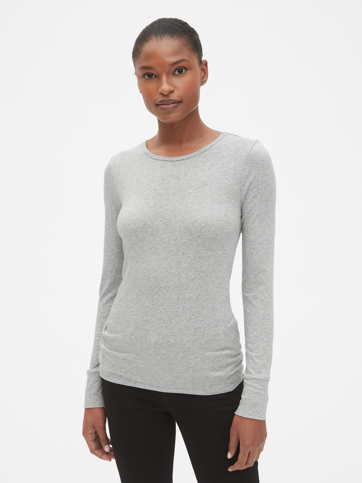 Featherweight Long Sleeve Crewneck T-Shirt | Gap