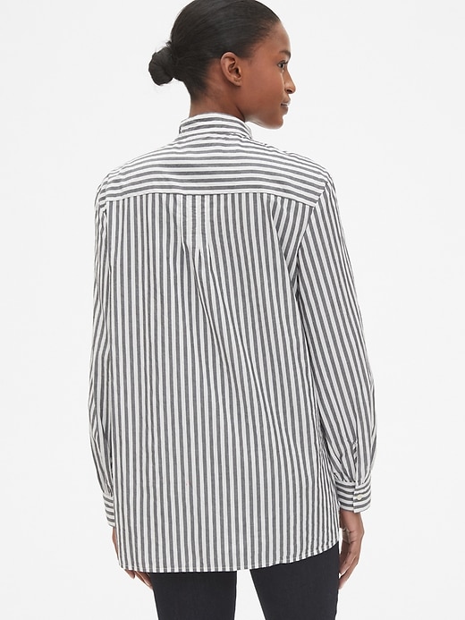 Image number 2 showing, Stripe Shirred Popover Shirt