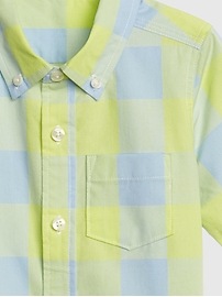 View large product image 3 of 3. Toddler Plaid Short Sleeve Shirt