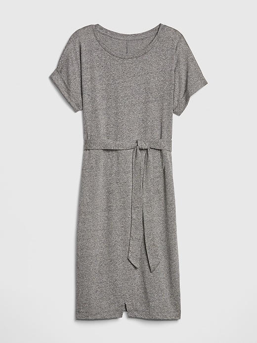 Image number 6 showing, Wrap T-Shirt Dress in Triblend Jersey