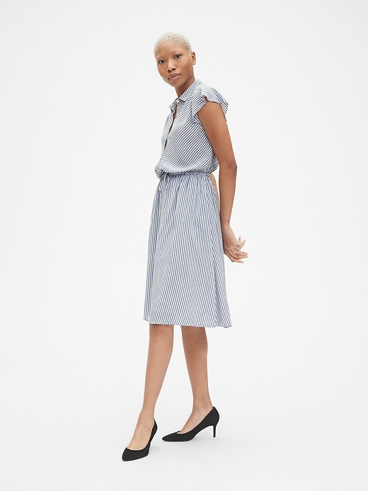 Image number 3 showing, Perfect Flutter Sleeve Midi Shirtdress