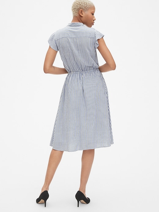 Image number 2 showing, Perfect Flutter Sleeve Midi Shirtdress