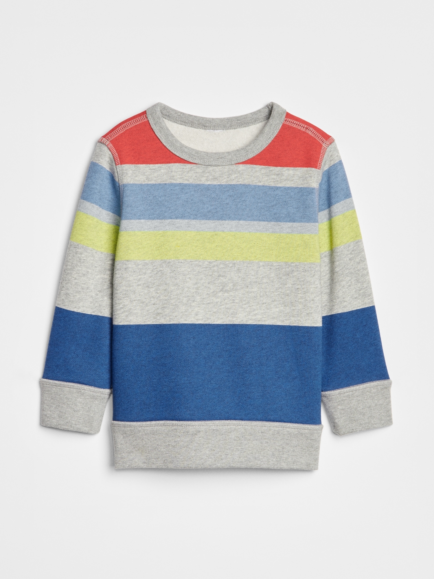 Toddler Stripe Crewneck Sweatshirt In Fleece | Gap