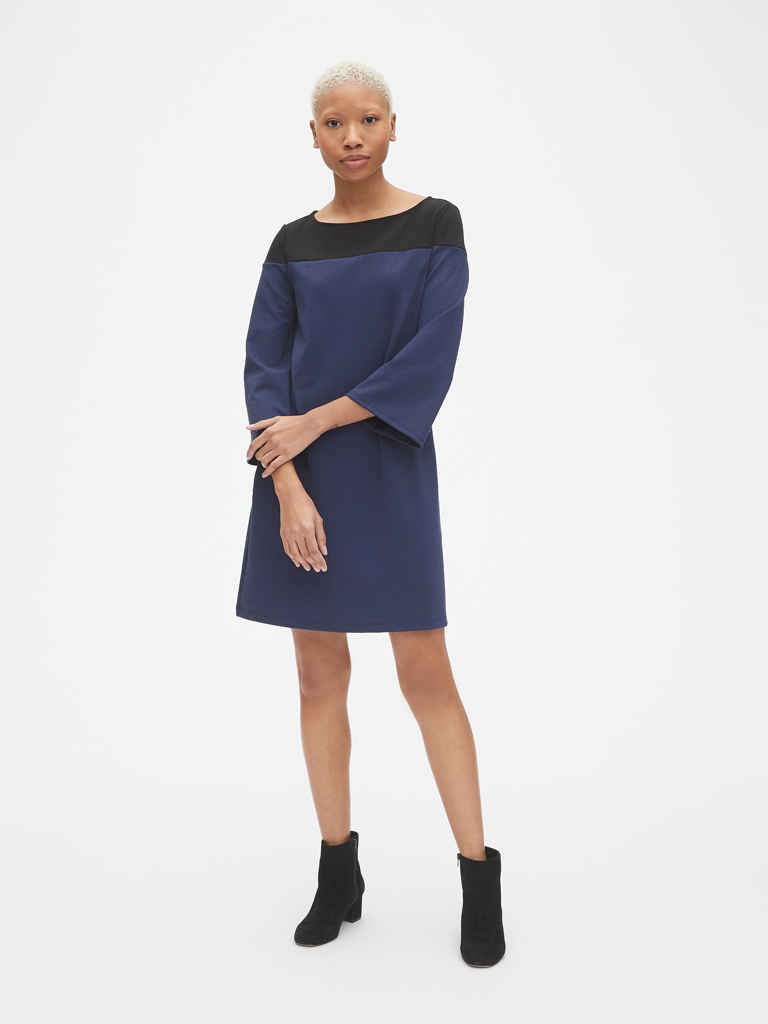 Colorblock sales shift dress