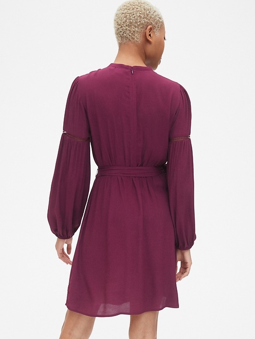 Image number 2 showing, Long Sleeve Lace-Trim Dress