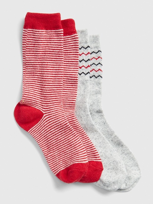 View large product image 1 of 1. Pattern Crew Socks (2-Pack)